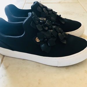 Tory Burch neoprene blossom slip on